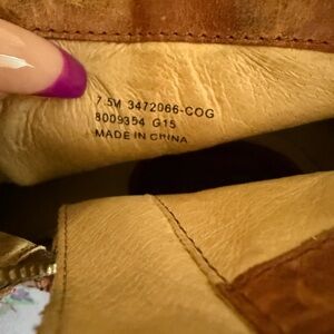 Frye Tan Leather Women's Shoes